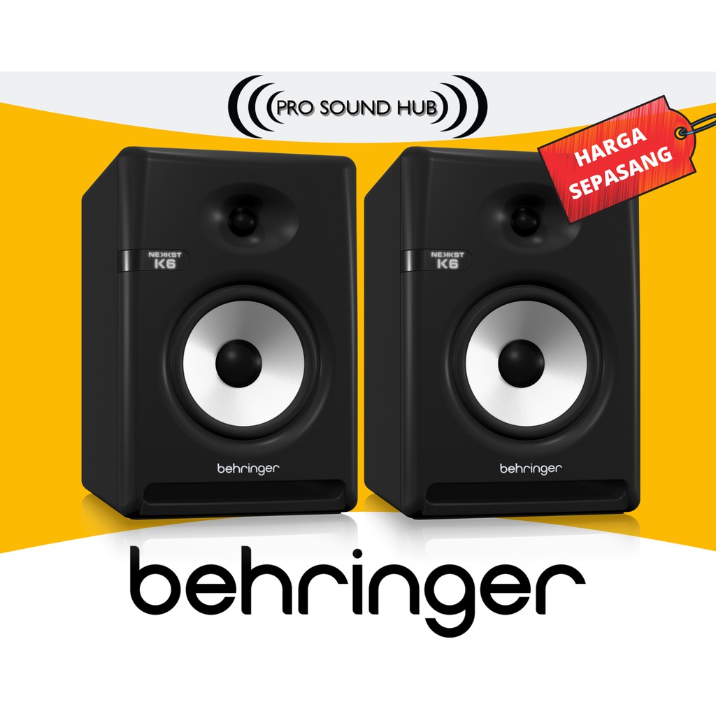 Behringer K6 Harga Sepasang K-6 K 6 NKKST Speaker Monitor 6" Flat