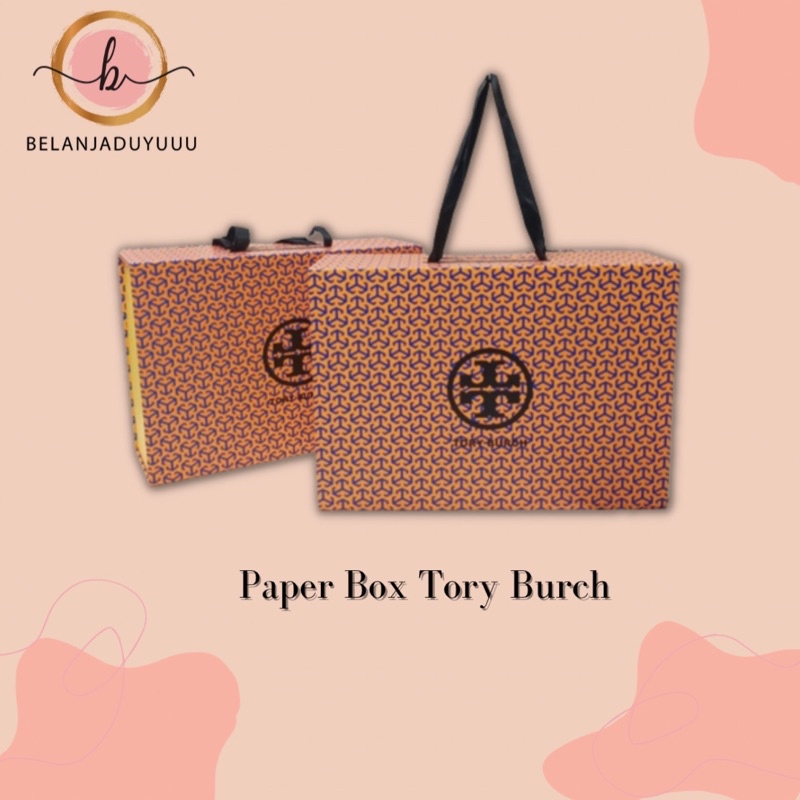 

Box Magnet Tory Burch Kotak Tas Premium Lipat brand TB Paper Box Kotak Hadiah Hampers Mewah Kekinian