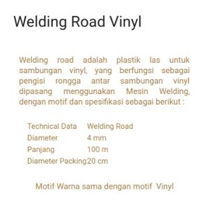 Dijual Aksesories Vinyl Welding Road Murah