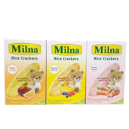 MILNA RICE CRACKERS 20G (5 SACHET)/centraltrenggalek