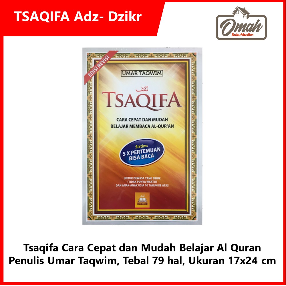 Buku TSAQIFA Cara Cepat Dan Mudah Belajar Membaca Al-Qur’an