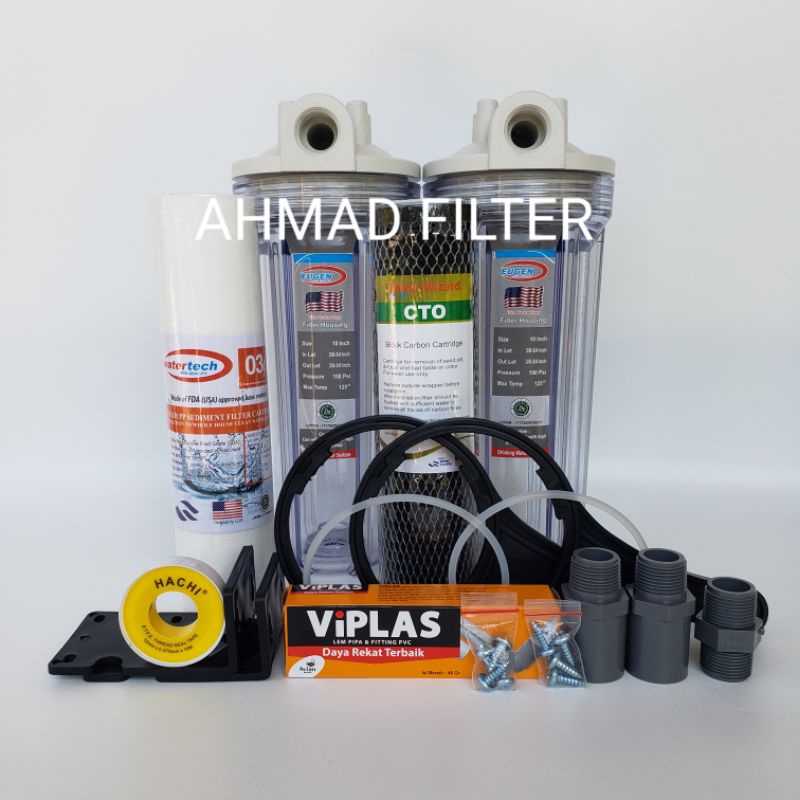 Jual FILTER AIR/Paket SARINGAN AIR EUGEN 2 Saringan Siap Pakai 10" air