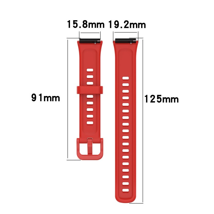 Strap Silicone Tali Smartwatch Rubber for Huawei Band 7