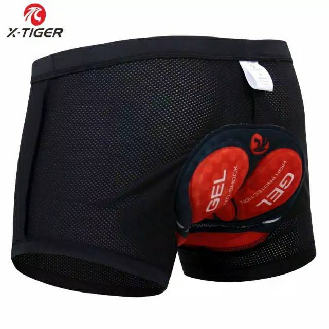 Celana sepeda X TIGER inner pants 5D / 3D bicycle pants padding gel cycling MTb seli roadbike