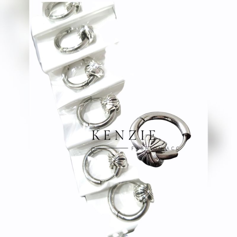 Anting Hoop Titanium Variasi Mainan Etnik isi 12 pcs Harga Grosir