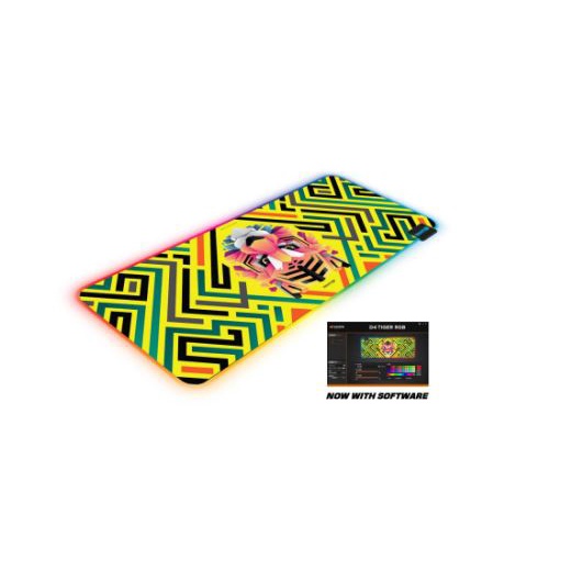 Mouse pad gaming digital alliance DA rubber 80x30 cm xl anti slip d4 tiger rgb - Mousepad mat