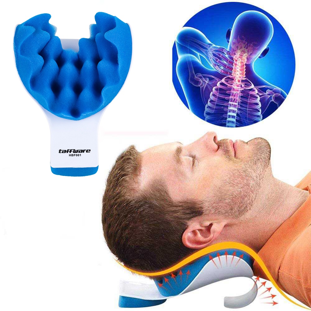Bantal Relaksasi Leher Punggung Cervical Neck Pain Relief - HBF001 - Blue