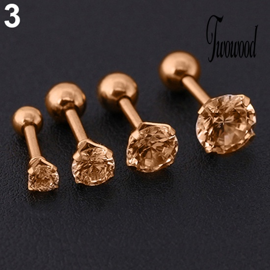 Anting Stud Berlian Imitasi Untuk Pria Dan Wanita