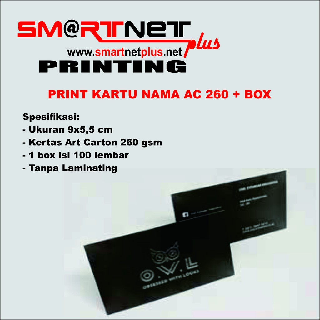 

Kartu Nama 1 sisi AC260