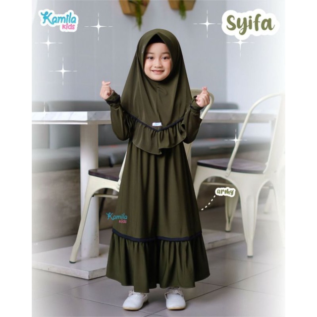 Gamis anak Syifa by Kamila Kids | Dress Sett Anak | Gamis Anak Terbaru