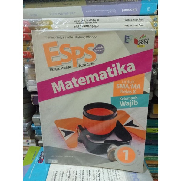 buku bekas MATEMATIKA untuk sma kelas 1  erlangga
