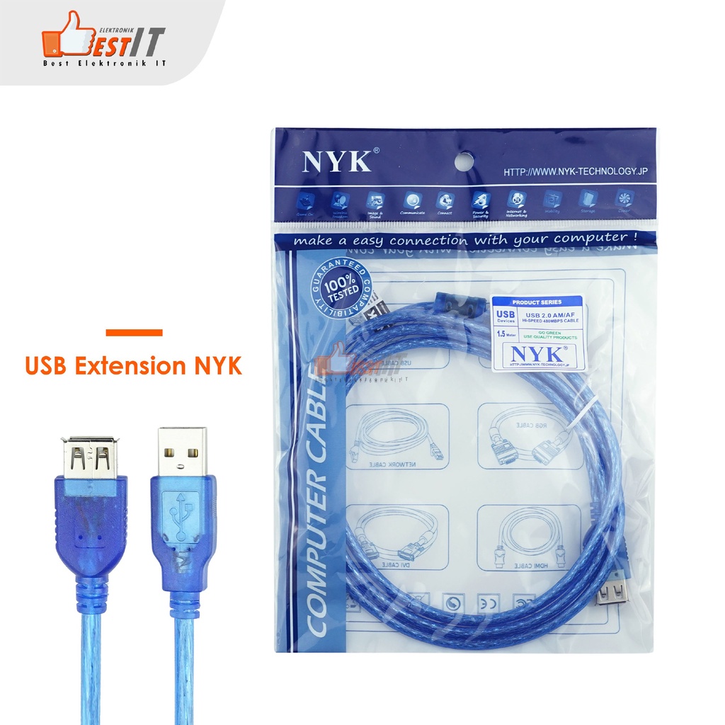 Kabel Usb Extension panjang 1,5 meter NYK