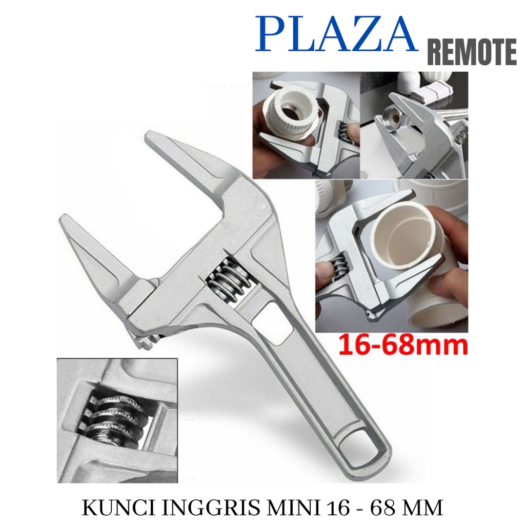 KUNCI PAS UNIVERSAL INGGRIS MINI PIPA MURAH ADJUSTABLE WRENCH 6 - 68 MM