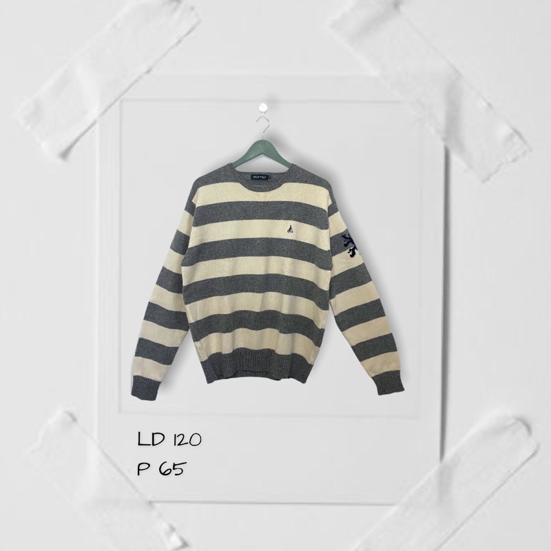 Bean Pole Sweater Crewneck Knit