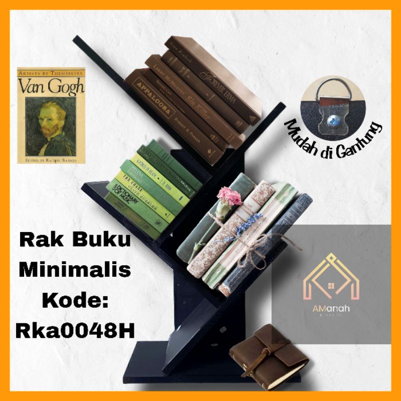 [COD] RAK BUKU DINDING MINIMALIS KODE RKA0048 RAK DINDING DEKORASI PENGHEMAT TEMPAT