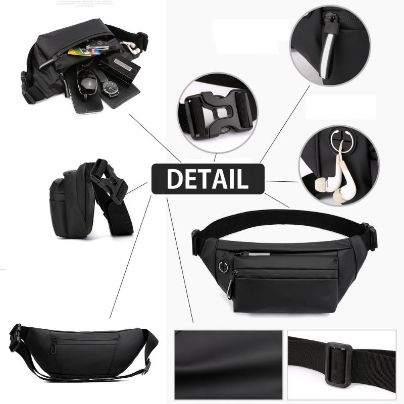 WAISTBAG Tas Selempang NEW Pria Wanita Trendy Anti Air Waterproof Original 100% Waterproof -WB121