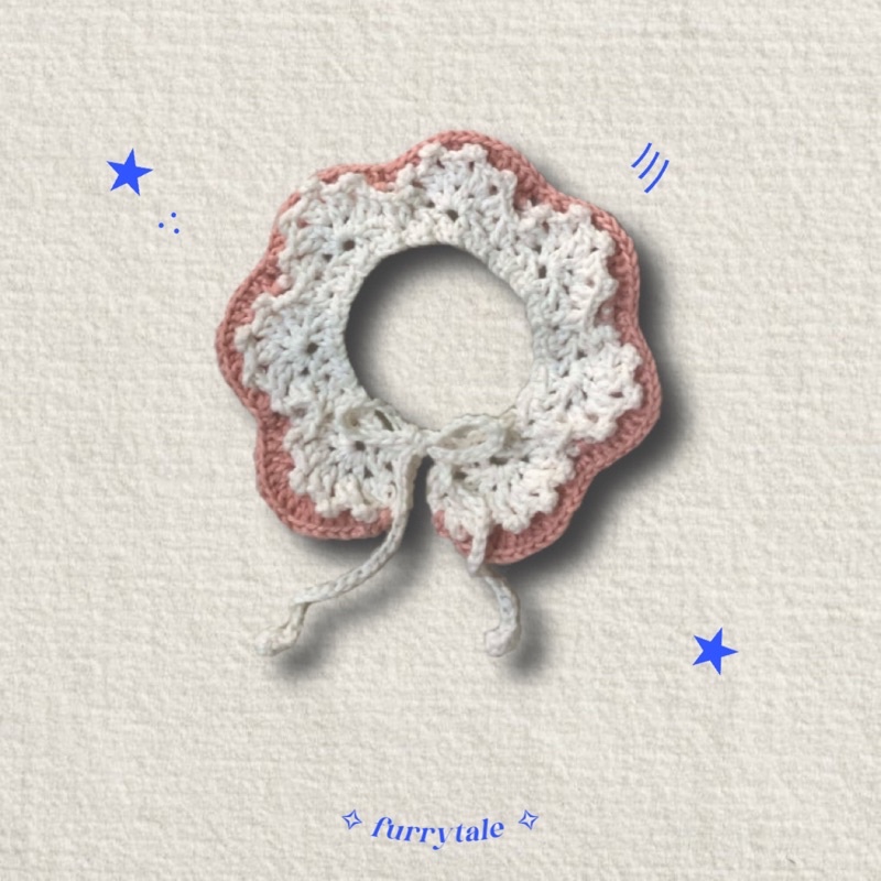 Bloom collar | kalung kucing/anjing rajut