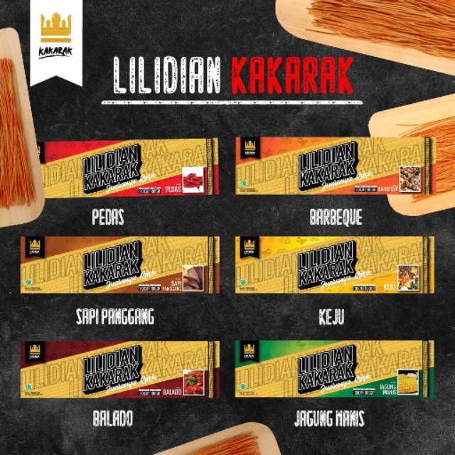 

Lilidian / Mie Lidi Kakarak Banyak Varian Rasa