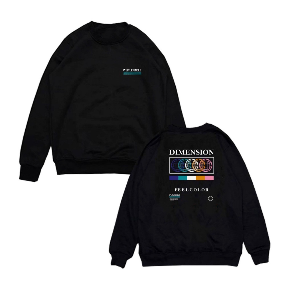 Sweater Pria Distro Aestethic 2022 Terbaru Little Uncle Overdeck Premium / Sweater Crewneck Overdeck Litttle Uncle Bahan Tebal dan Lembut / Sweater Distro Pria Aestethic / Sweater Crewneck Little Uncle