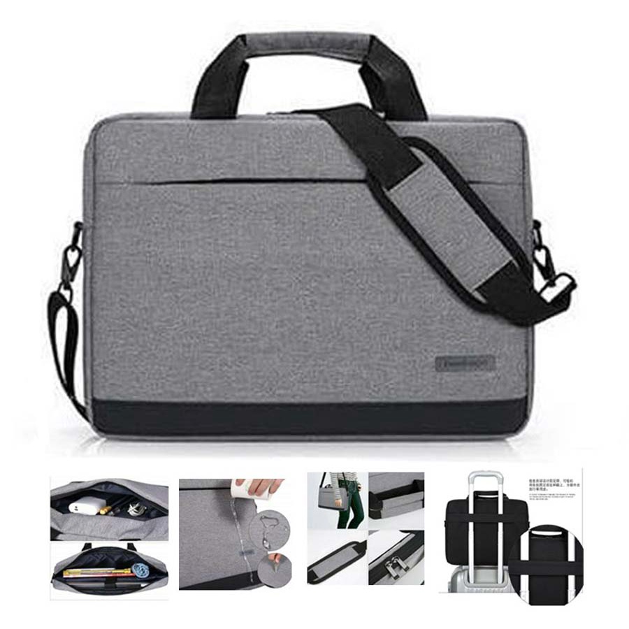 Tas Laptop Selempang Waterproof Huiphone 14 inch - Hitam