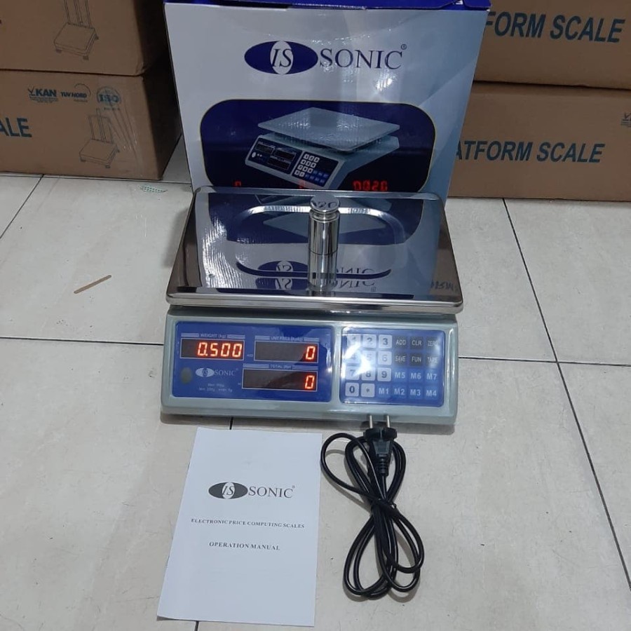 Timbangan Buah Digital Cap 30kg Sonic