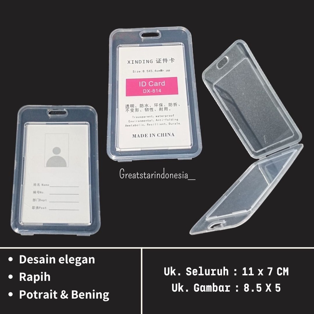 

FRAME ID CARD/CASE CASING BOX ID CARD POTRAIT BENING