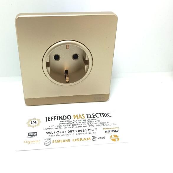 ♬ STOP KONTAK NERO DECORA GOLD Q716VG-G ❁
