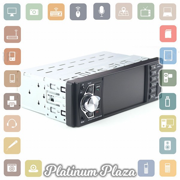 Kklusb Tape Audio Mobil Bluetooth MP5 Media Player Parkir Monitor LCD 4.1 Inch - 4022`1T5UAQ-- Black