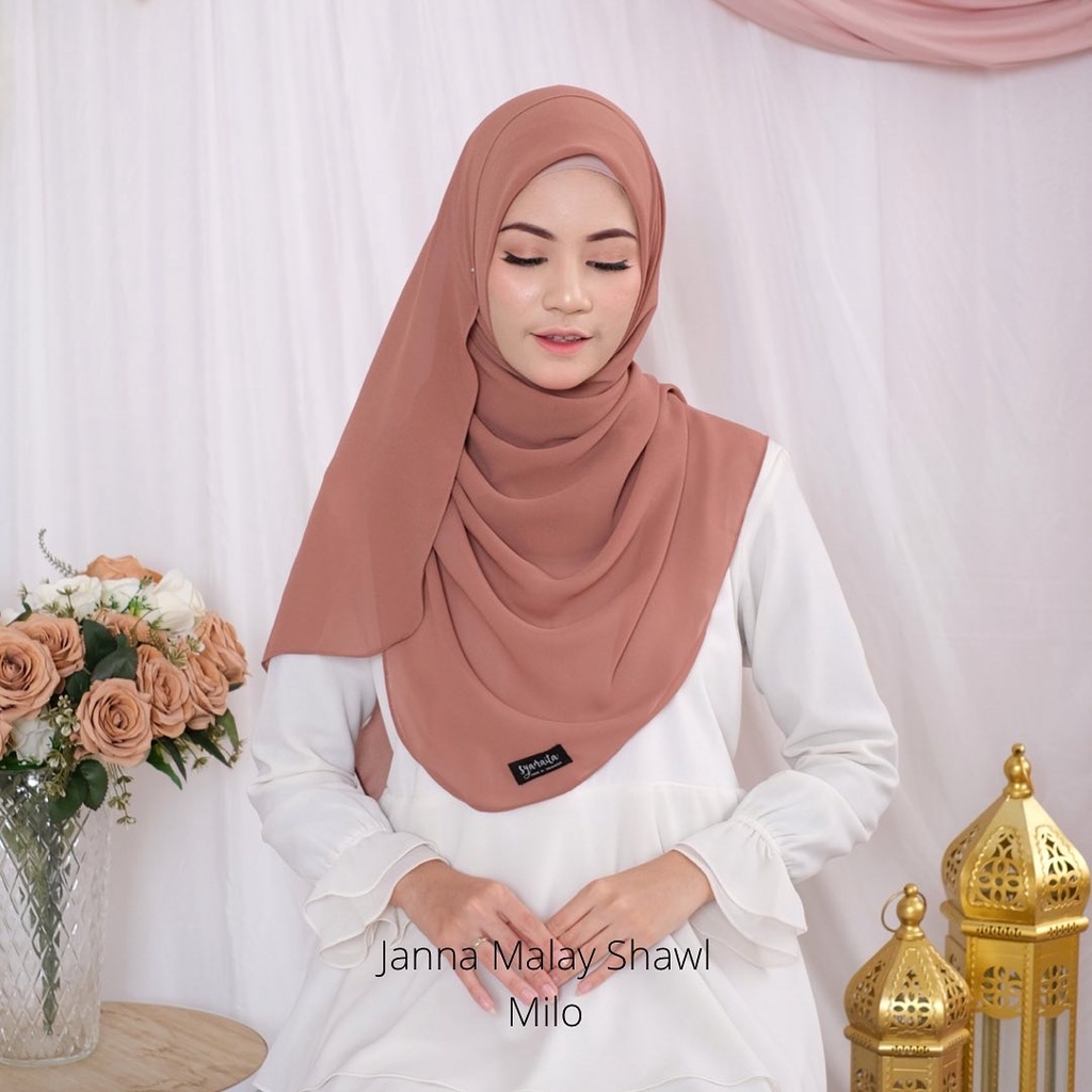 JANNA MALAY SHAWL (BELI 3 gratis 1) Janna Malay Shawl by syamaita