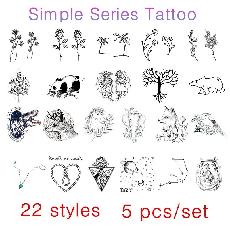 Paling Keren 16 Tato Simple Hitam Putih Contoh Gambar Tato