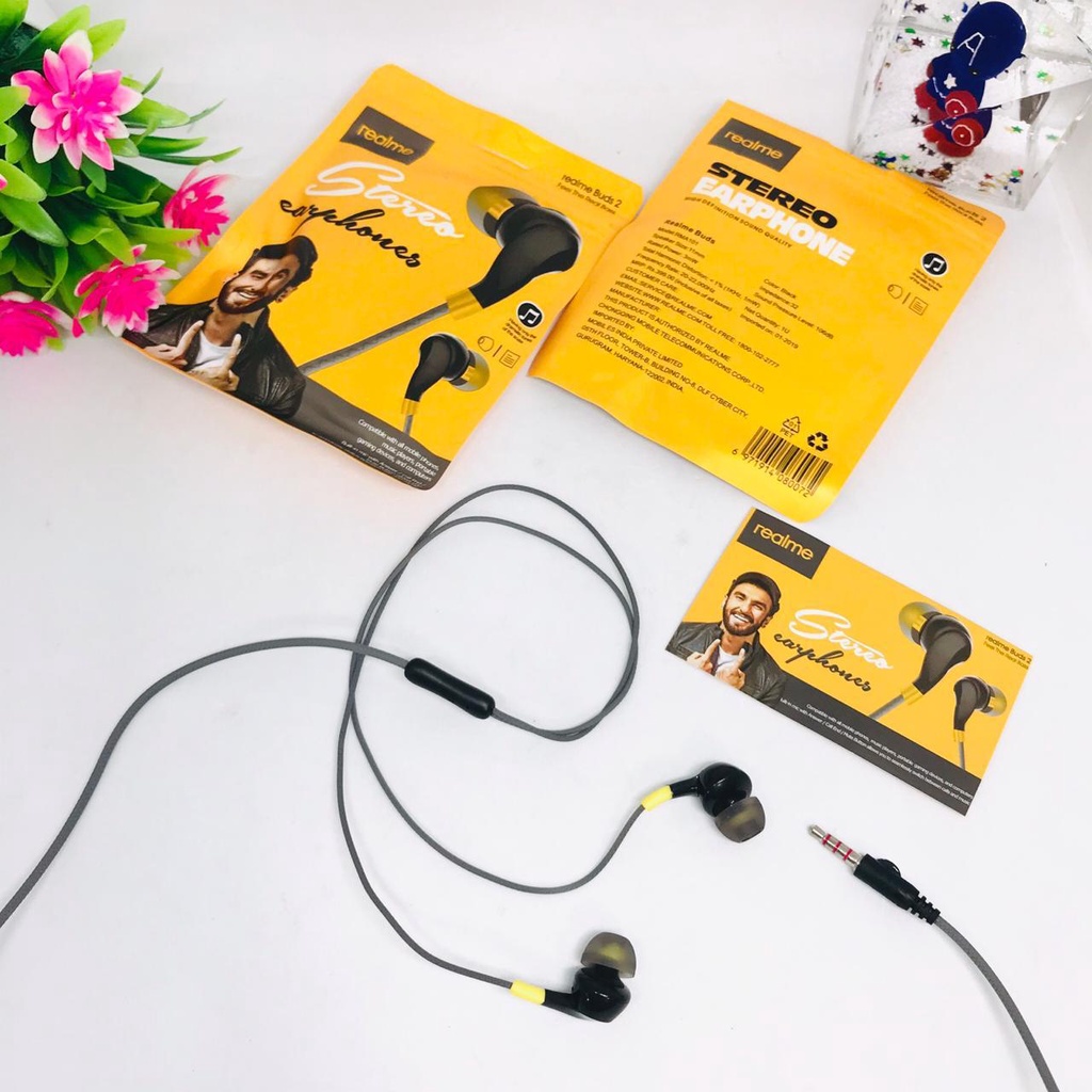 GROSIR Headset earphone realme RMA103 / RM 103 / RM-103 Stereo Earphone