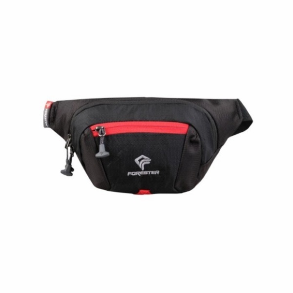 Promo Tas Pinggang Forester 40151 Waist Bag tas Selempang Pria Outdoor - Hitam Berkualitas