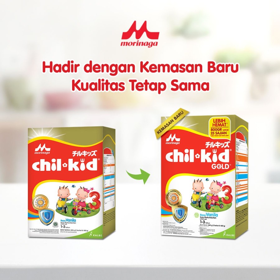 

MORINAGA CHIL KID VANILA 800gr / CHIL KID MADU 800gr