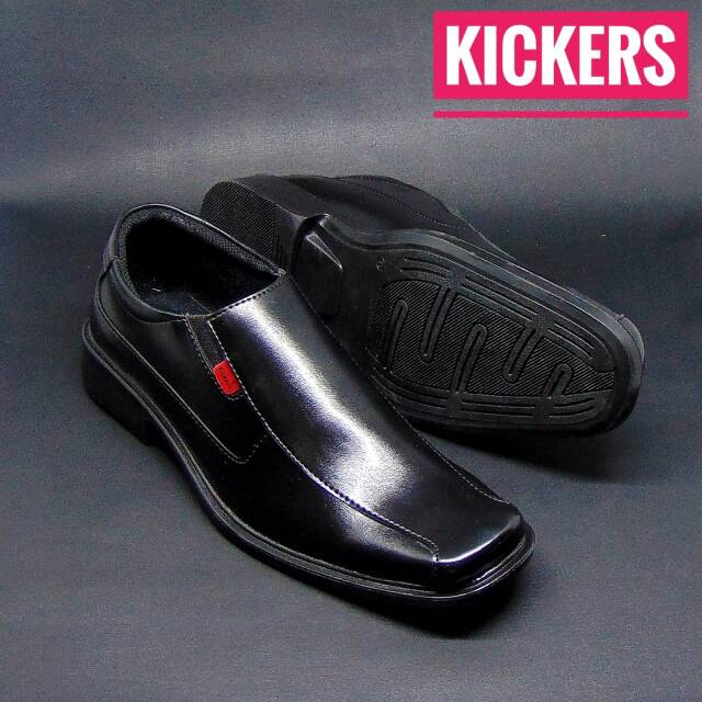 SEPATU PRIA PANTOFEL KULIT SINTETIS TANPA TALI MURAH