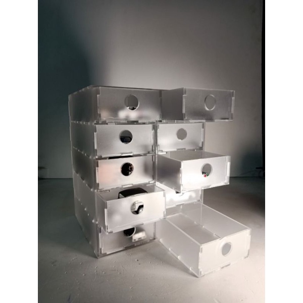 Rak Laci Akrilik untuk Stationary, Make Up, Skincare