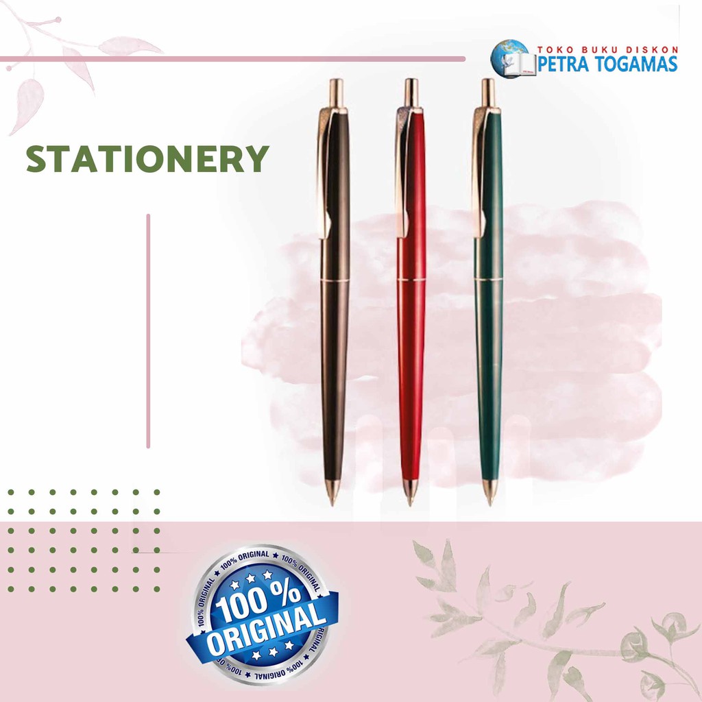 

BALLPEN/BOLPEN/PULPEN/BALLPOINT 0.7 MM MASTERPEN ZEBRA BLACK/GREEN/RED BARREL