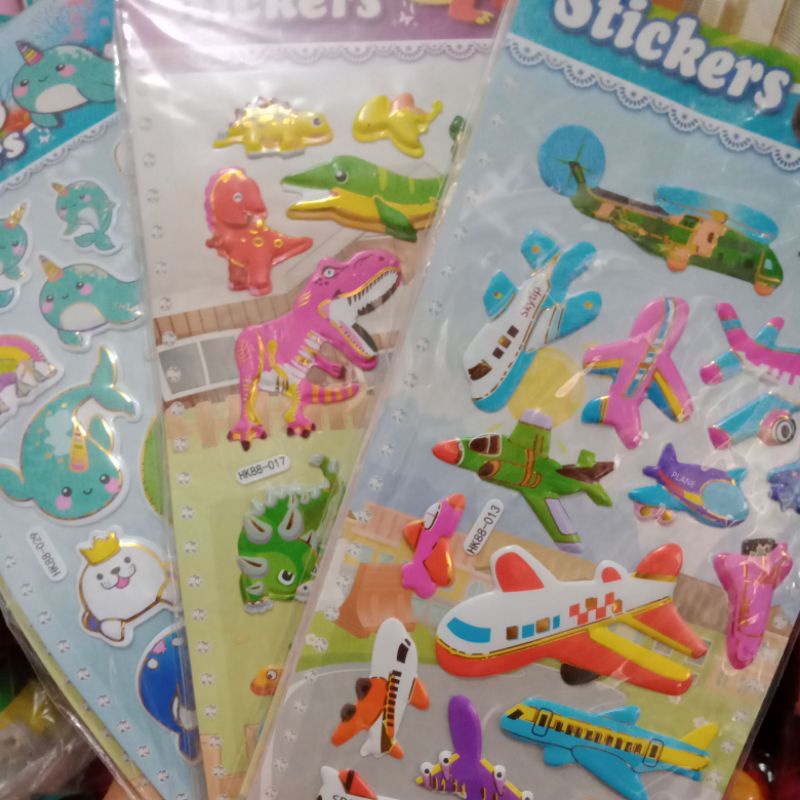 

STIKER ANAK 3D BESAR ISI 4 LEMBAR