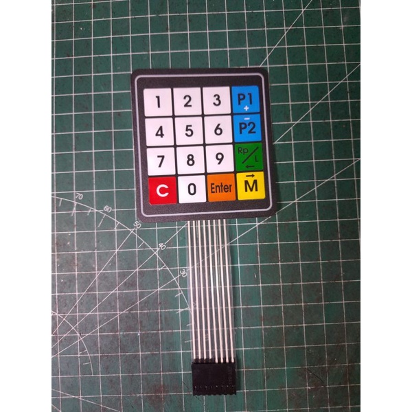 Keypad Pom Mini Membran 4x4 Tombol Model Custom Pertamini Digital