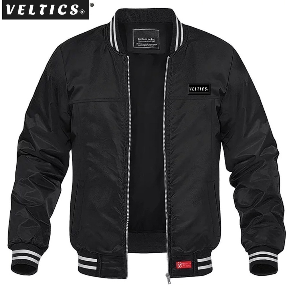 Jaket BOMBER VELTICS RETRO PLAIN Pria Wanita Original - Jaket Parasut Pria - Jaket Pria Distro Waterproof