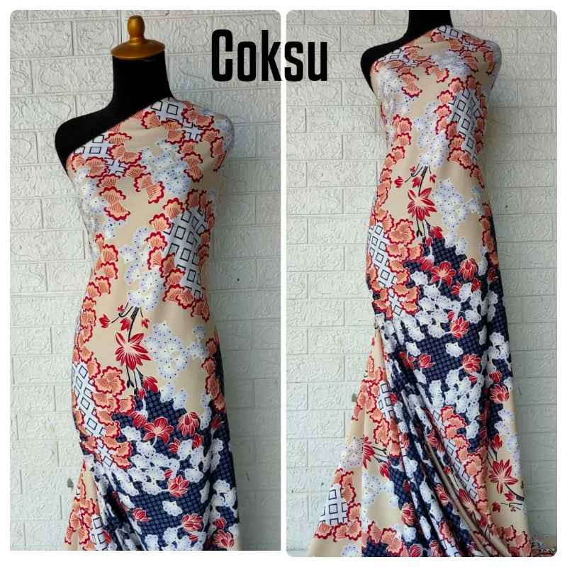 Kain Mxmara Motif Alena Halilintar harga per setengah meter
