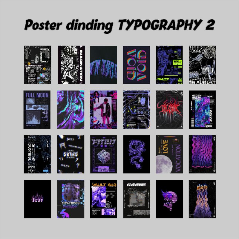 (ISI 24) Poster Dinding Typography#2