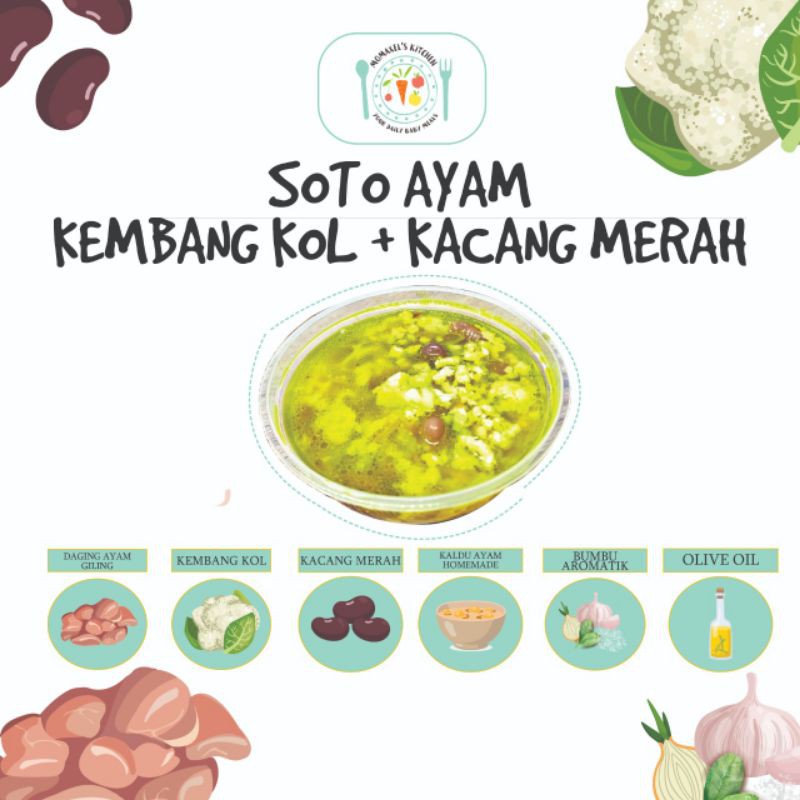 Soto Ayam Bening Kembang Kol Kacang Merah Mpasi Frozen Shopee Indonesia