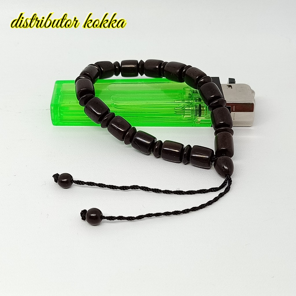 ( SUPER MURAH ) Gelang Kokka kaukah mardjan halat kima 1 hitam 8mm