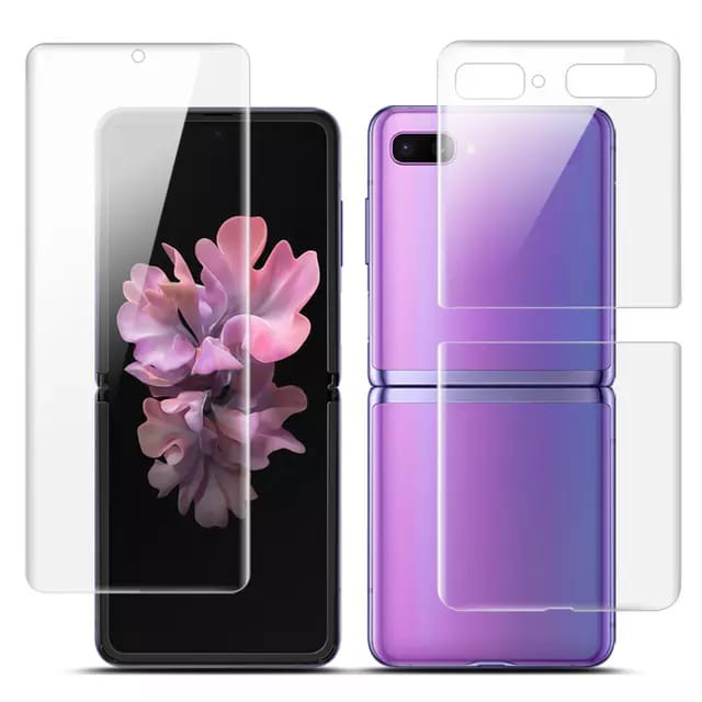 SAMSUNG Z FLIP / SAMSUNG Z FLIP3 HYDROGEL SCREEN AND BACK PROTECTOR SET DEPAN BELAKANG