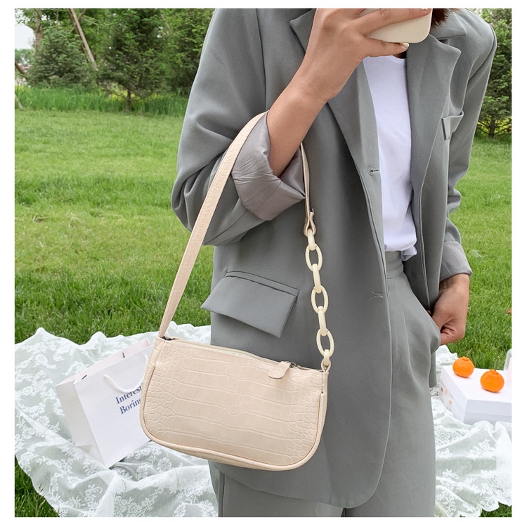 TAS WANITA KECIL HAND BAG MINI PESTA SHOULDER KULIT CROCO CANGKLONG IMPORT MURAH LINZI FASHION ABG BATAM BAG KOREA
