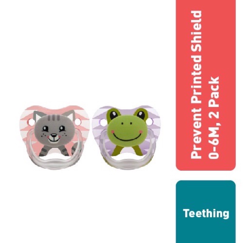 Dr Brown’s Prevent Printed Pacifier Stage 1 (0-6M) Girl Animal - Empeng Bayi Tahap 1 isi 2pcs