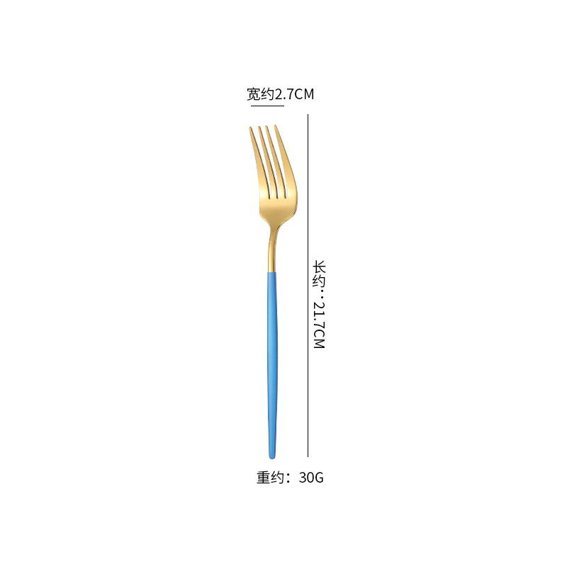 [1pc]Garpu High Quality Luxury Gold Plated Alat Makan Mewah / Alat Set Makan garpu Korea Cantik Mewah Stainless Garpu  Sendok Anti Karat