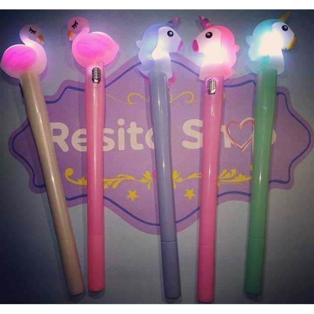 

Pulpen Lampu Flamingo dan Unicorn