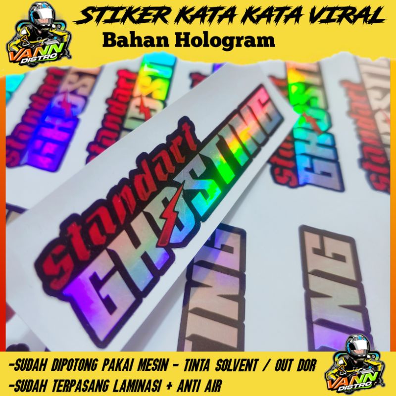 stiker standart ghosting