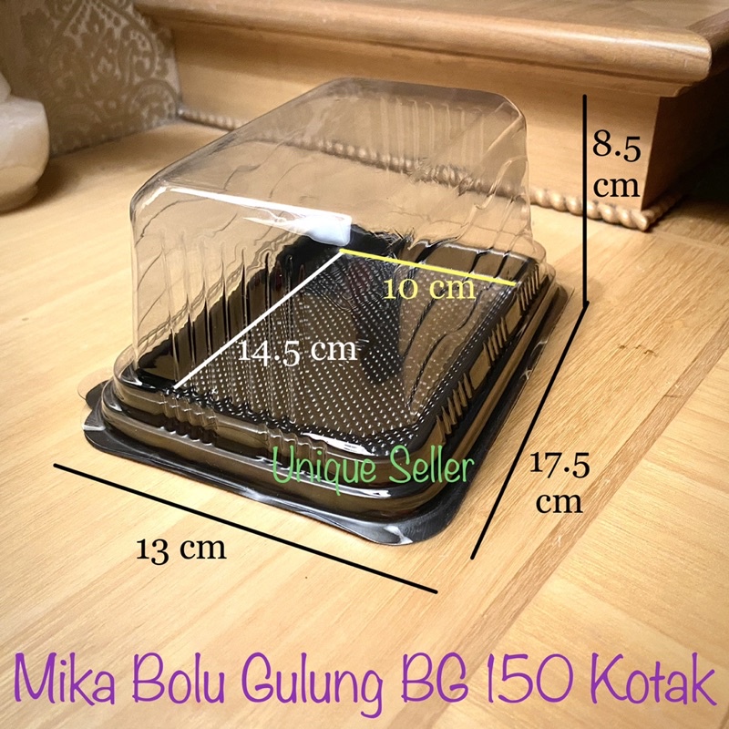 Mika Bolu Gulung 14.5x10x8.5 cm per Pcs / Mika BG 150 Kotak / Mika Bolu Gulung 14.5 cm / Mika Bolu Gulung 150 Kotak